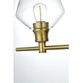 thumbnail image 4 of Gene 3 light Brass and Clear glass Wall sconce, 4 of 7