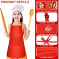 thumbnail image 3 of NANAHuang 8/12/24 Pack Adjustable Kids Apron Bulk with 2 Pockets Toddler Apron Kids Painting Aprons for Baking Paiting, 3 of 7