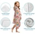 thumbnail image 7 of Princess Mushroom Castle Pattern Hooded Bath Towel，50"x30" for Ages 3 To 12 Kids, Quick Dry Lightweight Soft Microfiber Hood Beach Towel Cover Up for Kids, 7 of 7