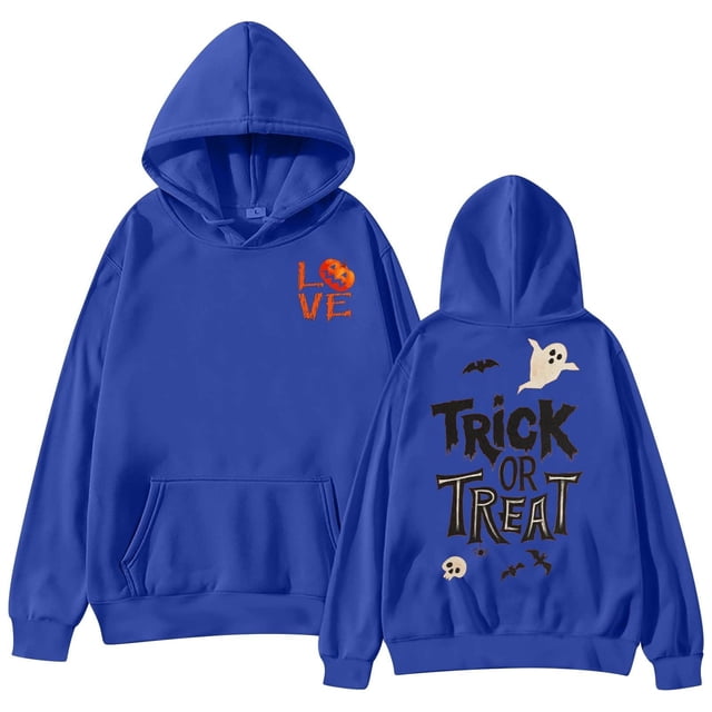 Chandail à Capuchon à Thème Halloween pour Femmes – Chandail Graphique avec Capuche