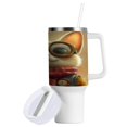 thumbnail image 2 of 40 Oz Car Handle Water Bottle Water Cup Water Bottle Water Jug Coffee Cup Travel Water Bottle Super Cute Cat, 2 of 8