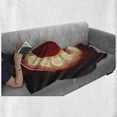 thumbnail image 6 of Letter O Soft Flannel Fleece Blanket, Entertainment World in Vegas Theme Vintage Casino Nightclub Theater Typeset, Cozy Plush for Indoor and Outdoor Use, 70" x 90", Ruby Yellow Black, by Ambesonne, 6 of 6