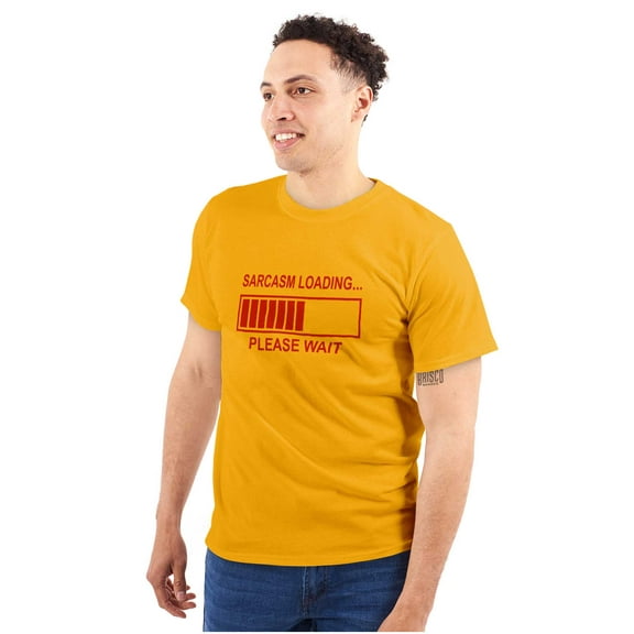 Sarcasm Loading Please Wait Plus Size Crewneck Graphic Tee Shirt Brisco Brands 2X