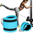 thumbnail image 3 of LQCrafK Straps (Pair) For Cable Machine Kickbacks, , Lower Body Exercises - Adjustable Leg Straps - blue, 3 of 5