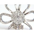 thumbnail image 3 of 2.00CT 18KT 3D RAISED PETAL CLUSTER DOME FLOWER DECO DIAMONDS EARRINGS, 3 of 6