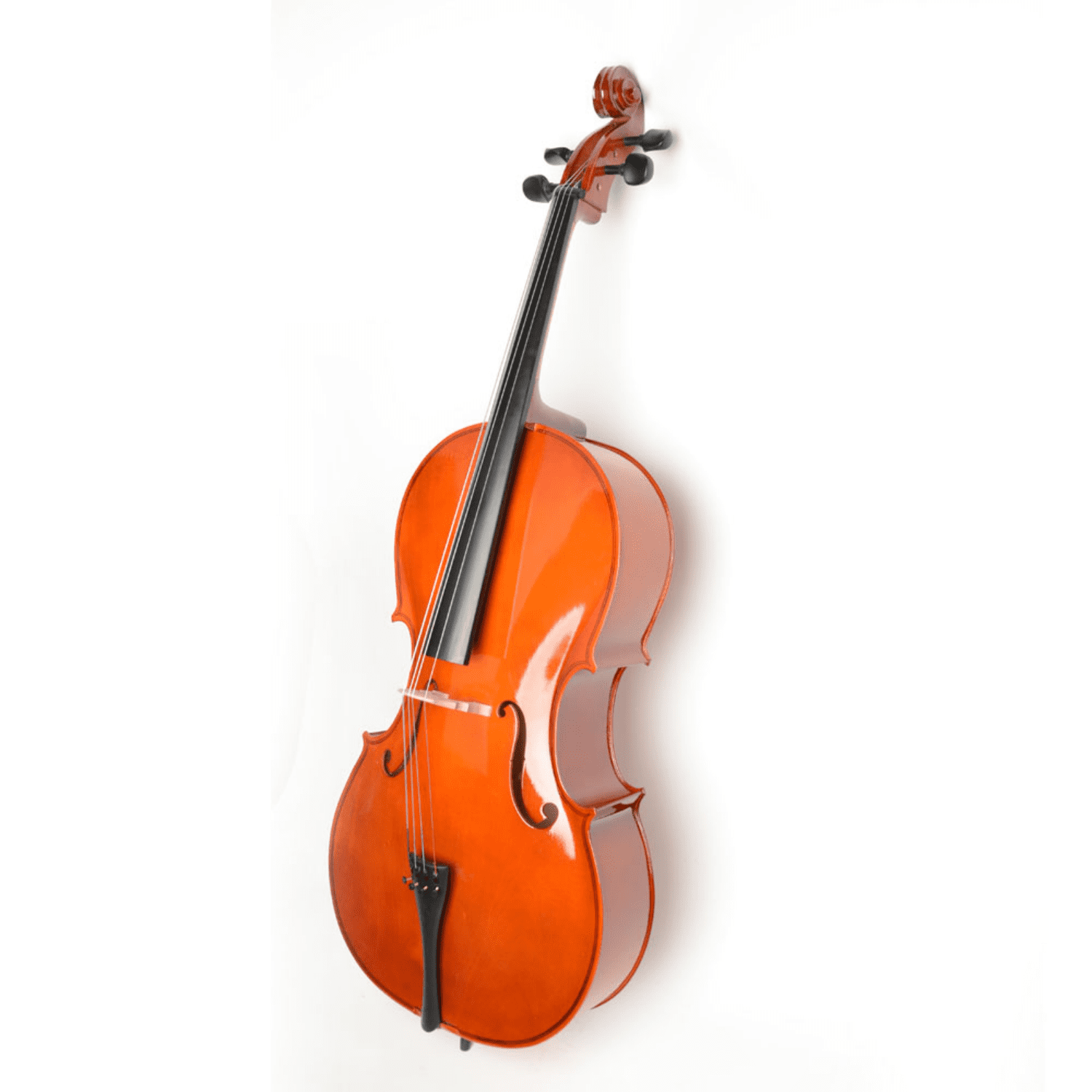 Hassch 4/4 Acoustic Cello with Case, Bow and Rosin for Beginner Adults, Retro Color