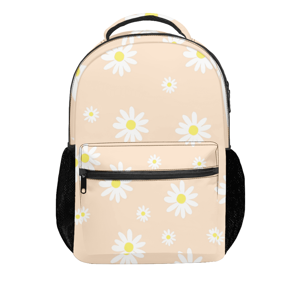 Daisy Flowers School Backpacks for Girls and Boys Students Bookbag Backpack Waterproof Kids