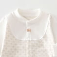 thumbnail image 7 of UYYX Baby Girl Clothes Baby Girls Floral Collar Sleeve Romper Full Snap Crotch Thin Knit Long Sleeve Spring Picnic Outfit(9-12 Months,Light Gray), 7 of 7