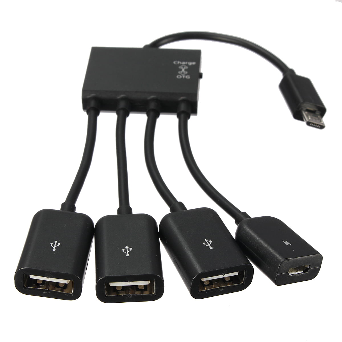 Micro USB OTG Hub para odys WINTAB 9 plus 3g USB On-The-Go adaptador cable