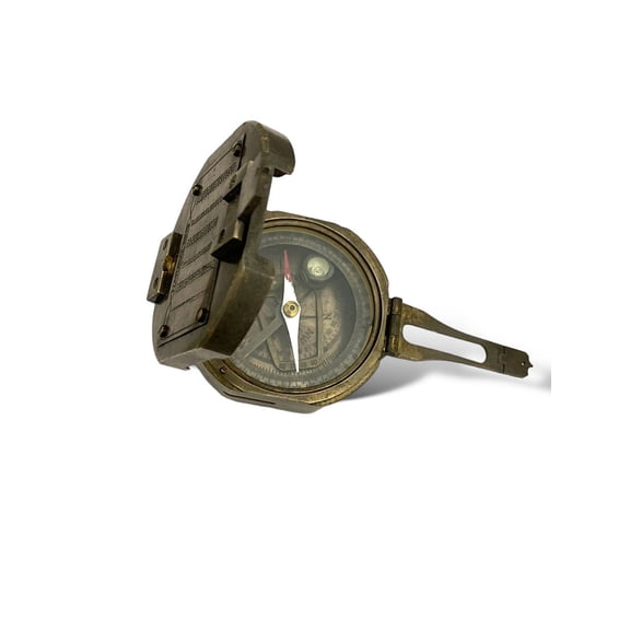 Tajdaar Handicrafts Brunton Compass, Brown, 1 Count