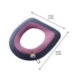 thumbnail image 2 of Gumesh Thickened Fluffy Toilet Seat Cushion - Waterproof Zipper Cover, All-Season Warm Soft Pad, Universal Fit for Round/Oval Toilets | Easy Clean, 2 of 3