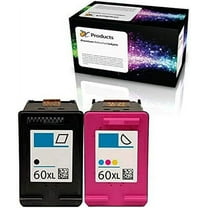 Compatible Ink Cartridge OCHP60XL2PK for Envy 120 114 Deskjet F4480 F4210 D1660 F4400 Printers (1 Black 1 Color)