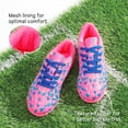 thumbnail image 5 of DREAM PAIRS Boys Girls Indoor Turf Soccer Shoes Lace Up Cleats Sports Shoes(Toddler/Little Kid/Big Kid) SDSO223K FUCHSIA Size 2, 5 of 6