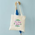 thumbnail image 4 of CafePress - Live Laugh Love Tote Bag - Unisex Canvas Tote Bag, Beige, 1-Piece, 4 of 6