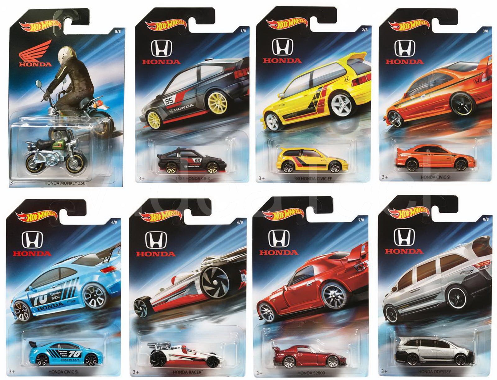 hot wheels honda series