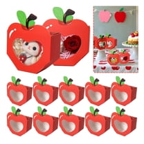 20/40 Pcs Shaped Gift Boxes with Clear Window Back to School Paper Candy Container DIY Teacher Appreciation Thank You Treat Box for Birthday Wedding Graduation Party Decoration Supplies