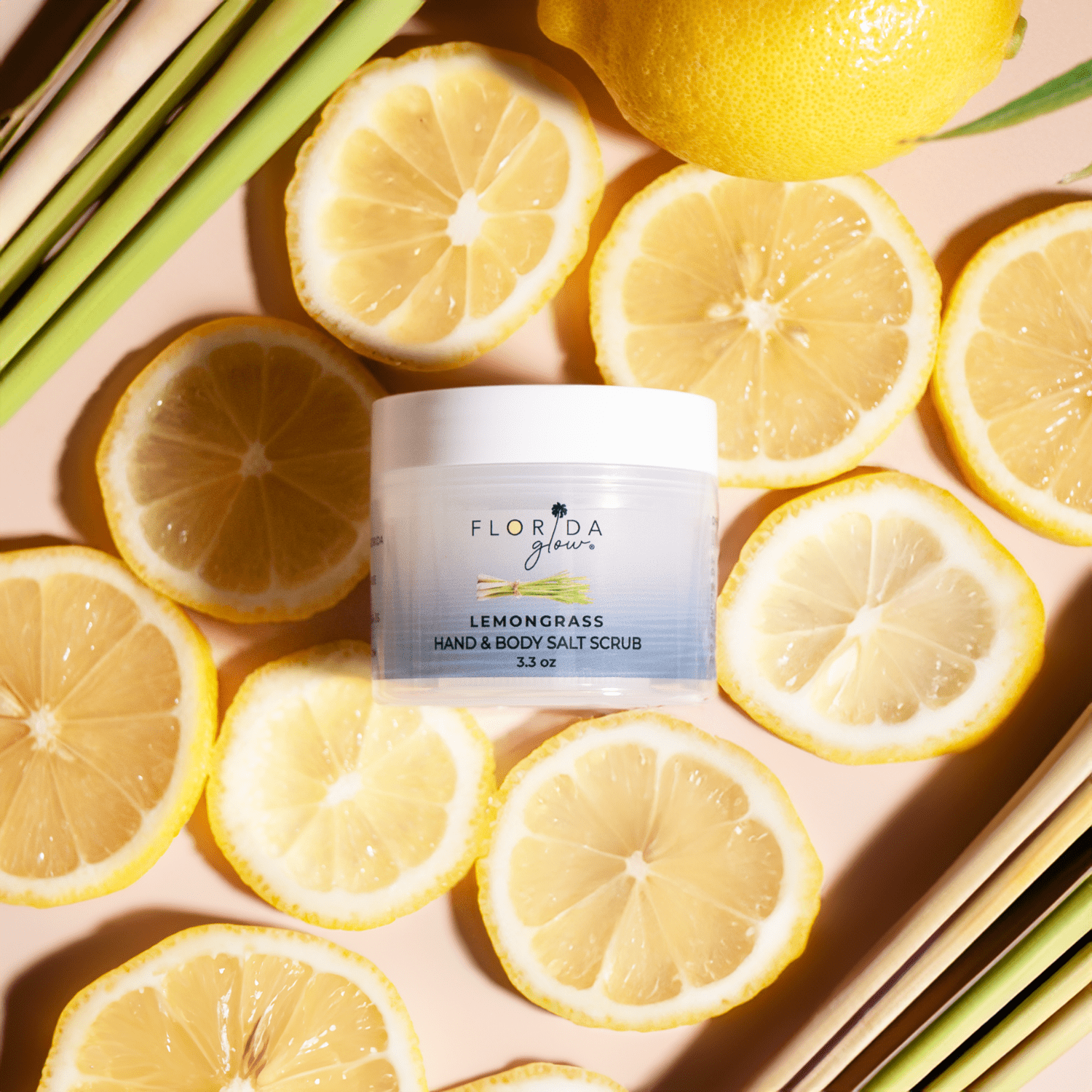 Florida Glow Original Salt Scrub, Exfoliating Body Scrub with Marine Algae & Coconut Oil, 12.1oz