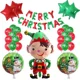 thumbnail image 3 of 28 piezas/juego de globos de aluminio con temática navideña de Papá Noel, muñeco de nieve, dulces, para decoración del hogar, regalos para niños, suministros de globos de aire, 3 of 4