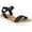 Black Smooth, variant on Sun + Stone Womens Mattie Ankle Strap Open Toe Slingback Sandals