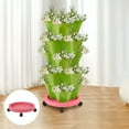 thumbnail image 1 of SSZMDLB under $5 Planting Tray, Movable Tray for Pots, Stackable Planting System Base for Strawberry Containers, Three Dimensional Garden Tool for Balcony Patio Greenhouse, Anti Slip Pad, 1 of 5