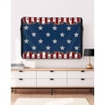 thumbnail image 3 of Outdoor TV Cover 30 to 32 Inch Weatherproof, Patriotic Stripe Stars Waterproof TV Screen Protector for Outside Decor with Zipper and Pocket 30"L x 19"H&nbsp; , Farmhouse Country Red White and Blue, 3 of 7