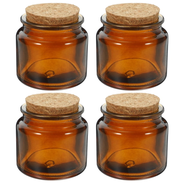 4 portavelas de vidrio vacíos con aroma, vasos para guardar velas, portavelas artesanales