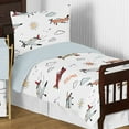 thumbnail image 3 of Sweet Jojo Designs Airplane Red Blue and White Toddler Bed Comforter 5 Piece Bedding Set, 3 of 7