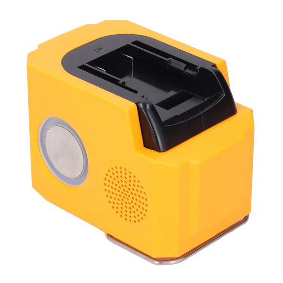 Li Ion Battery Speaker, BT Cordless Li Ion Battery Speaker Fast Pairing Safe True HD 3 Connection Methods Clear Treble for Jobsite