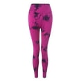 thumbnail image 6 of GEWSEY Tie Dye Lifting Leggings for Women Fitness Yoga Seamless Scrunch High Waisted Leggings (, L), 6 of 9