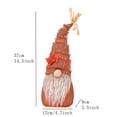 thumbnail image 4 of Yyuenw Vintage Linen Fall Faceless Gnome Ornament Sunflower Girl Maple Boy Thanksgiving Farmhouse Table Home Party Decor, 4 of 8