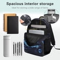 thumbnail image 5 of Aplkyhs Blue Axolotl School Backpack for Boys Girls Ages 6-18 Large Capacity Lightweight Water Resistant Ergonomic Padded Straps for Elementary Middle High School Back to School, 5 of 7