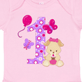 thumbnail image 4 of Inktastic First Birthday with Cute Puppy and Butterflies Boys or Girls Baby Bodysuit, 4 of 5
