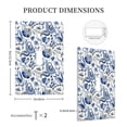thumbnail image 3 of KLL Blue Paisley Pattern Electrical Outlet Covers, 3" x 5" 1 Pack Electric Receptacle Plug Covers for Decorator Receptacle Outlet & Switch-Style T, 3 of 6