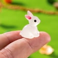 thumbnail image 3 of Jiibva 50Pcs/Set In The Dark Luminous 7 Colors Rabbit Decorations Resin Miniature Bunnies Easter Mini Bunny Party Favors, 3 of 7