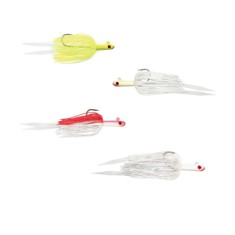 Tsunami Glass Minnow Fluke Teaser Jig w/ Silicone Skirt 1/2oz