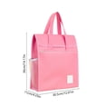 thumbnail image 3 of Dongrere Waterproof Document Bag, Multi Pocket Laptop File Organizer Bag, File Tote Bag Pouch for Office Work Business Travel Use, Pink, 3 of 6