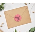 thumbnail image 3 of Darling Souvenir Personalized 1.6 Inches Round Light Pink DIY Heart Calligraphy Thank You Stickers-45 Pcs, 3 of 4
