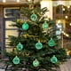 thumbnail image 4 of pstuiky Adornos para árbol de Navidad con purpurina encaje copos de nieve corazones mariposas colgantes adornos navideños., 4 of 6