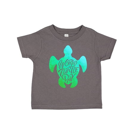 

Inktastic World Turtle Day with Sea Turtle in Green and Blue. Gift Toddler Boy or Toddler Girl T-Shirt
