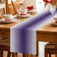 thumbnail image 5 of Purple Grey Ombre Table Runner 72 Inches, Farmhouse Gradient Minimalist Bed Runner Dresser Scarves Tabletop for Indoor Outdoor Parties/Ceremony/Banquet, 14" x 72", 5 of 8