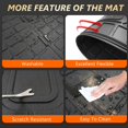 thumbnail image 3 of powoq Trunk Mat Compatible with 2018-2024 Ford Expedition/Lincoln Navigator 3rd Backrest Mat Replacement for 2018-2024 Ford Expedition Accessories(Trunk Mat+3rd Row Backrest Mat), 3 of 6