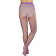 thumbnail image 3 of Plus Size Mini Diamond Net Spandex Pantyhose, Purple, 3 of 6