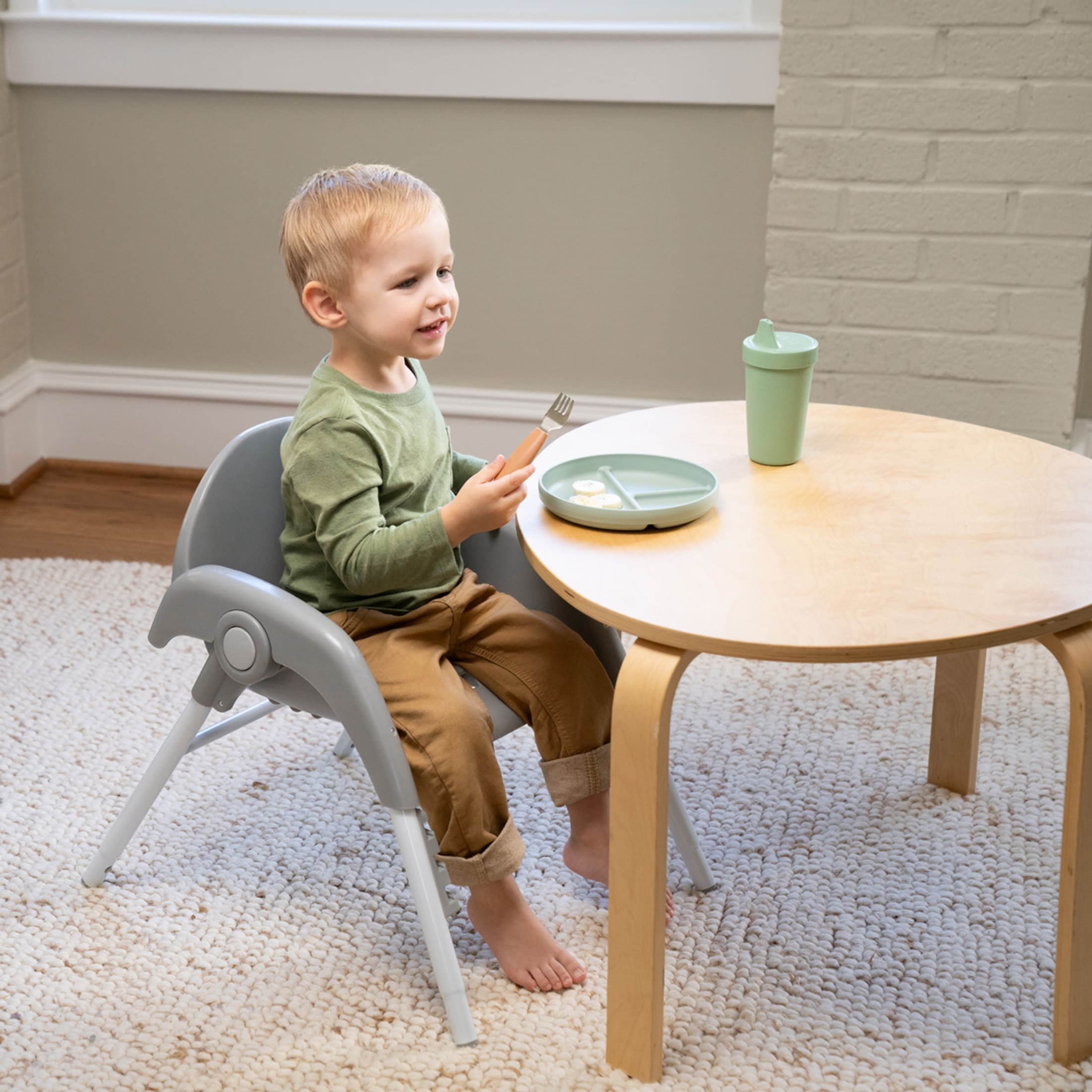 Open Box Ingenuity Trio Foldaway 6-in-1 Baby High Chair, 6 Ways to Use, 6M-5Y - Quill