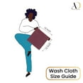 thumbnail image 6 of Ample Decor 100% Cotton Grape Purple Wash Cloths Set of 10 Popcorn Textured - Super Soft, Quick-Dry - Mulaayam Collection - 12 X 12 Inch, 6 of 6
