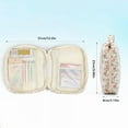 thumbnail image 4 of Bible Cover Case for Women with Handle, Quilted Church Bag with Zippered Pocket and Bible Study Supplies Kit, Floral Design for Organized Scripture Carry, 4 of 10