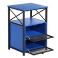 thumbnail image 5 of VECELO Javlergo 2-Drawer Nightstand/End Side Table with Storage Shelf Dark Blue, 5 of 5
