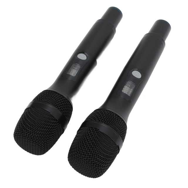 Micrófono Inalámbrico de Mano, Micrófono Inalámbrico de Mezcla Profesional Dinámico de Largo Alcance UHF Antiaullidos para KTV