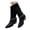 Black, variant on Suede Western Boots for Women Pointed Toe Stacked Heeled Long Riding Boots Mid Calf Work Boots