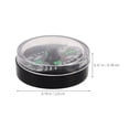 thumbnail image 2 of Masteelf 12 Pcs Mini Compass Carabiner Clip Outdoor Compass Child 2.00X2.00X0.78CM Black, 2 of 8