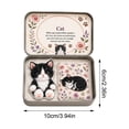 thumbnail image 2 of Pocket Hug Cat Acrylic Keepsake Token With Metal Tin Box Small Memorial Gift Cute Animal Ornament For Desk Display, 2 of 4